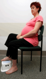 Pregnant lady standing up