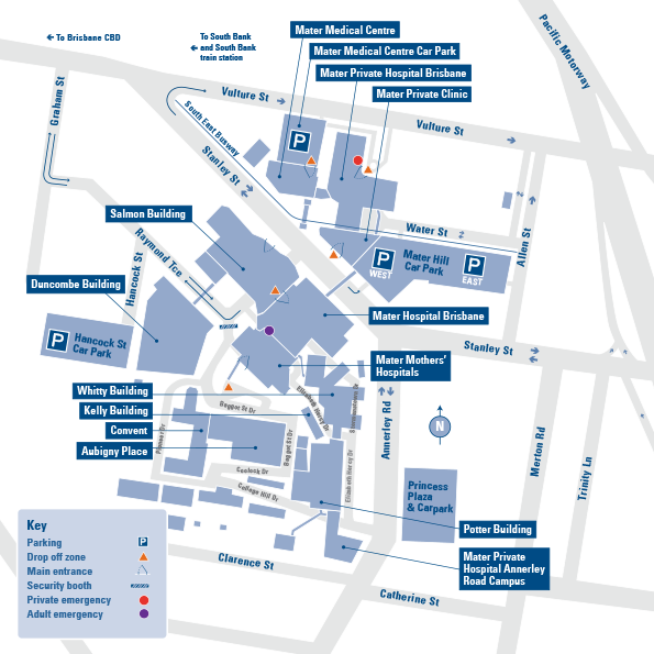 Mater Private Breast Cancer Centre Map